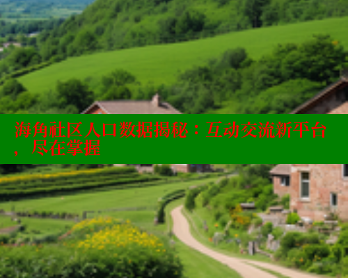 海角社区人口数据揭秘：互动交流新平台，尽在掌握 海角首页登录入口top 第1张