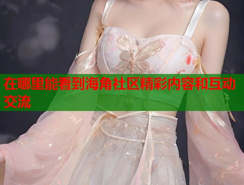 在哪里能看到海角社区精彩内容和互动交流  第1张