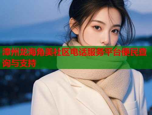 漳州龙海角美社区电话服务平台便民查询与支持  第2张